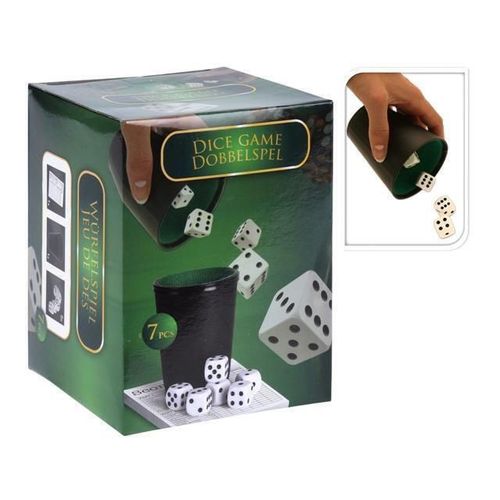 купить Настольная игра Promstore 11906 Игра Кости 6 кубиков+стакан в Кишинёве 