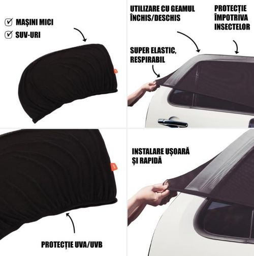 купить Солнцезащитная шторка Diono D60039 2 parasolare auto Breeze n Shade в Кишинёве 