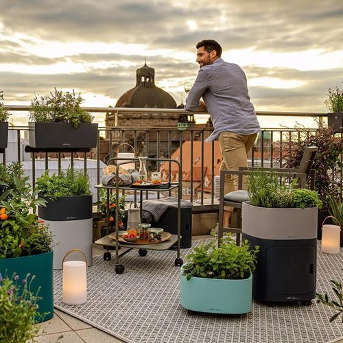 купить Цветочный горшок Lechuza Pila Stick System, Light Grey в Кишинёве 