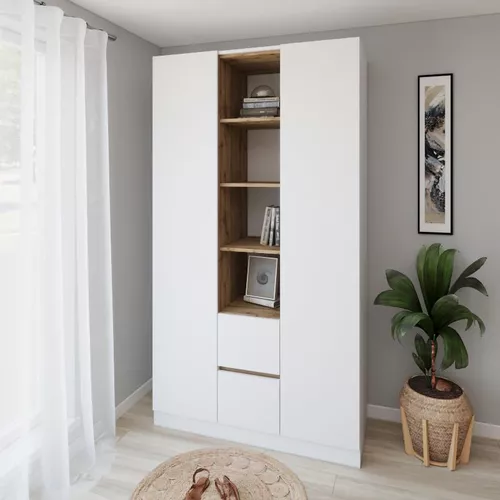 купить Шкаф Smartex (15833) N14 140cm Alb+St.Inchis в Кишинёве 