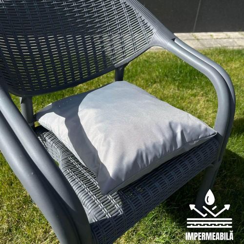 купить Садовая мебель Hydro S Подушка для стула  39x39x8, Gri в Кишинёве 