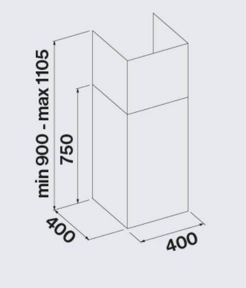 купить Вытяжка Falmec MIRA PLUS WALL TELESCOPIC 40 Europe Stainless Steel (w/o filter pack) в Кишинёве 
