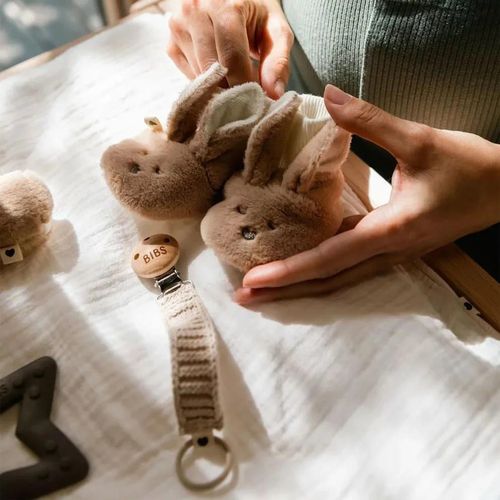 купить Пустышка BIBS 9440223 Lantisor clip tricotat pentru suzeta Cloud в Кишинёве 
