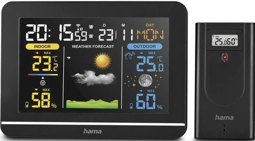 cumpără Stație meteorologică Hama 222242 Usedom Weather Station, black în Chișinău 