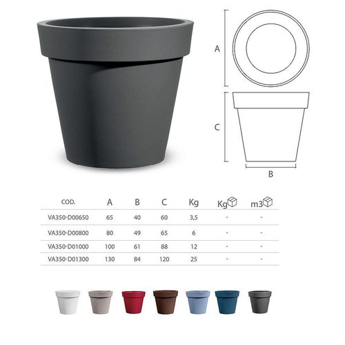 купить Ваза уличная LYXO EASY TAUPE pot d100cm x h88cm max 205kg VA350-D01000-120 (горшок, ваза для цветов уличная) в Кишинёве 