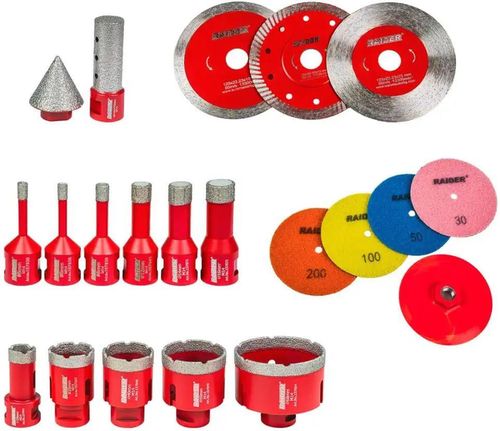 cumpără Set de tubulare, bite, duze Raider 157869 Set discuri și carote diamantate Ultimate Multi (21 buc) în Chișinău 