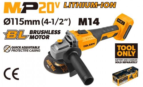 cumpără Mașina de polisat Tolsen Li-Ion MP20V 115mm (fara accum) Brushless (87276) în Chișinău 
