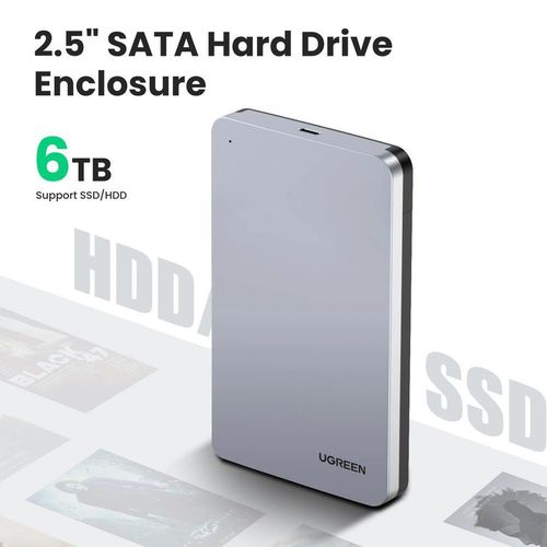 cumpără Boxe exterioare HDD Ugreen 70499 CM300 2.5" SATA HDD / SSD Enclosure 6Gbps USB-C în Chișinău 