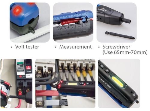 cumpără Set de scule electrice King Tony 6CB41 мультифункциональный инструмент - отвёртка, стриппер, фонарик, тестер питания în Chișinău 