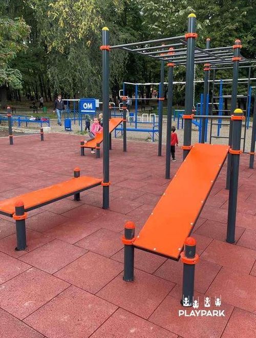 купить Уличный тренажер PlayPark 2219 Banca abdomene C-019 в Кишинёве 