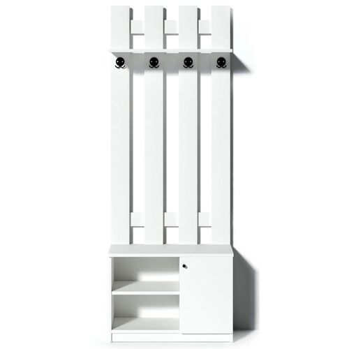 cumpără Mobilă pentru antreu Fabrik Home Tina (700x1900x330) Белый ясень în Chișinău 