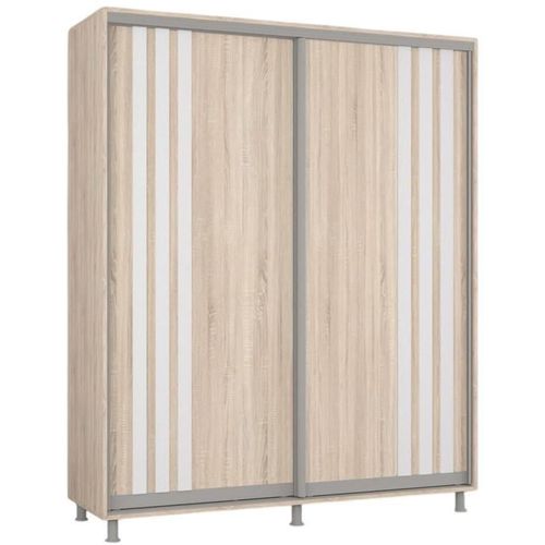 купить Шкаф Mobildor-Lux Арон с раздвижными дверями с планками (180x60x220H см) Sonoma в Кишинёве 