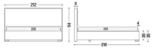 купить Кровать my-STYLE my-Taya 200x200 (P59D20M07) в Кишинёве 