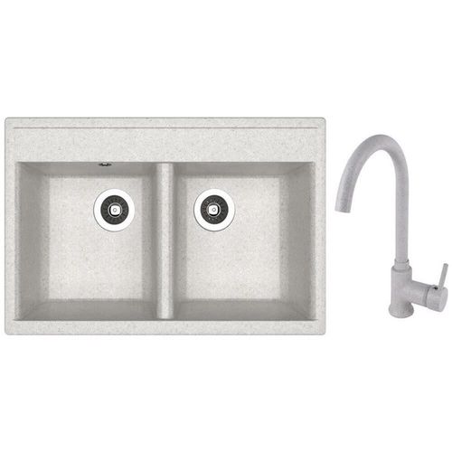 купить Мойка кухонная со смесителем Dr.Gans Astra 780 + SanDonna F 7073 gri в Кишинёве 