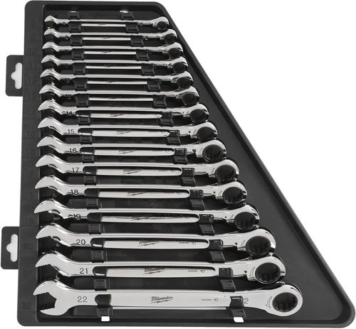 cumpără Cheie fixă Milwaukee 4932464994 Set 15 chei combinate cu clichet MAX BITE, sistem metric (1 buc x 8-22 mm) în Chișinău 