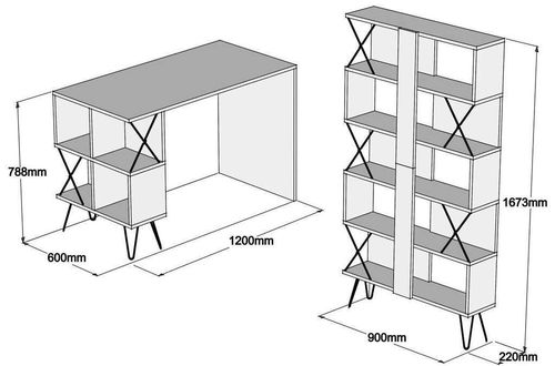 купить Офисный стол Trendy Extra, Alb, cu raft в Кишинёве 