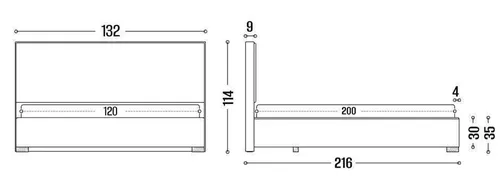 cumpără Pat my-STYLE my-Fina 120x200 (P55D12M07) în Chișinău 