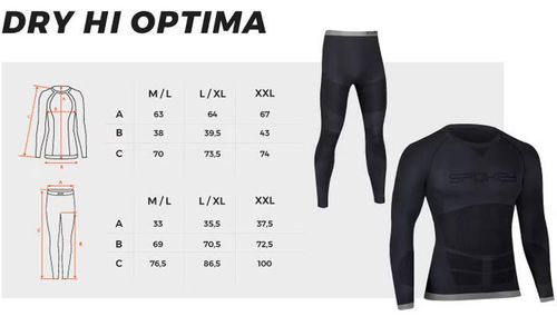 cumpără Îmbrăcăminte sport Spokey 929985 Мужской термокомплект Dry HI Optima M/L în Chișinău 