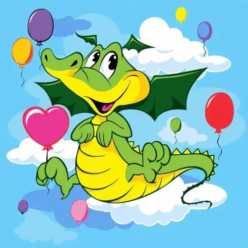 купить Картина по номерам Strateg R18 /24 (ES0825)(70690) Dragon de aer, 30x30 cm в Кишинёве 