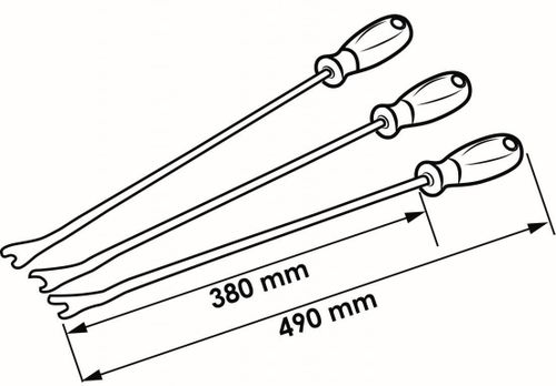 cumpără Set de unelte de mână Vigor V4885, для ослабления зажима клипс, 3 шт. în Chișinău 