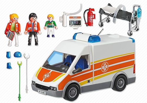 купить Конструктор Playmobil PM6685 Ambulance with Lights and Sound в Кишинёве 