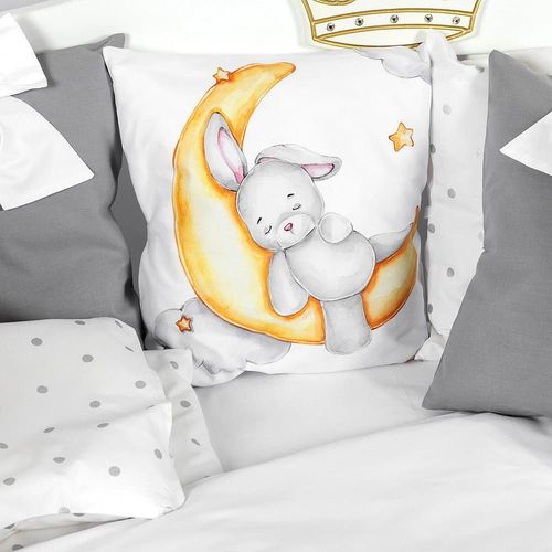 купить Детское постельное белье PernaMea Set lenjerie 8 piese Premium Iepuras gri (PM.105896/3) в Кишинёве 