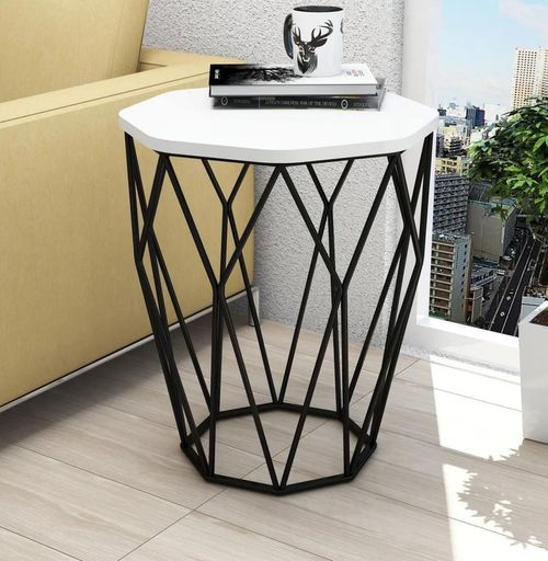 cumpără Măsuţă cafea Trendy Sofia, Alba 46x57x46cm în Chișinău 