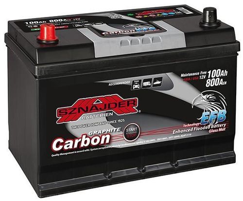 купить Автомобильный аккумулятор Sznajder 60047 100Ah Carbon EFB Jap. (+левый) 800А в Кишинёве 