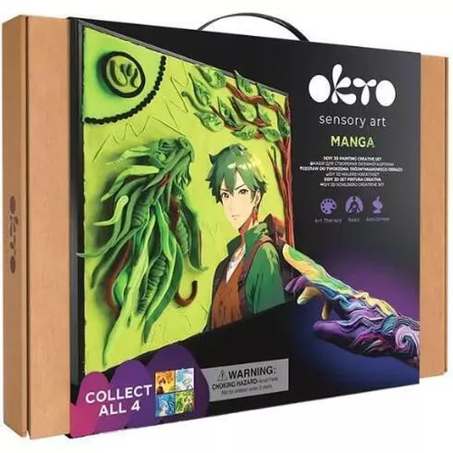 cumpără Set de creație Okto 20038 Tablou 3D cu plastilină ușoară 29x29сm Manga, Pământ în Chișinău 