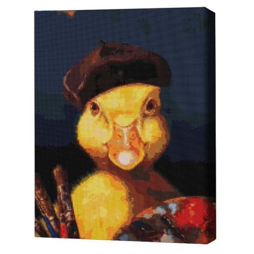 купить Картина по номерам BrushMe DBS1206FC Mozaic cu diamante 40x50сm (fără cutie) Rățușca pictor, Lucia Heffernan в Кишинёве 