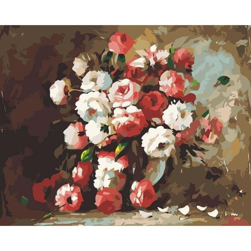 купить Картина по номерам Richi R10A/30 (07411) Mozaic cu diamante Trandafiri Renoir 40x50 в Кишинёве 