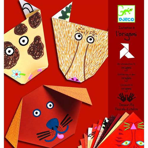 купить Оригами с наклейками "Бумажные животные" DJECO в Кишинёве 