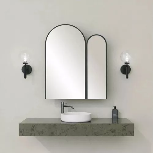 купить Зеркало для ванной Trendy Cabinet Classe-Negru в Кишинёве 