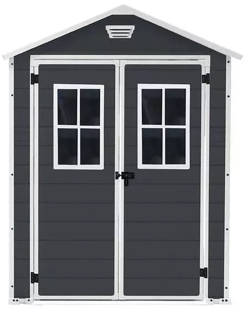 купить Садовый сарай Keter 56117 Breteuil 6x5, 185x152x226cm, gri inchis в Кишинёве 