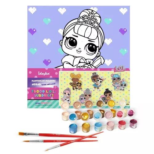 купить Картина по номерам Ideyka (KHO6289) L.O.L. Surprise!TroopSurprise Crystal Queen WithCrystalBunny, 40х40 в Кишинёве 