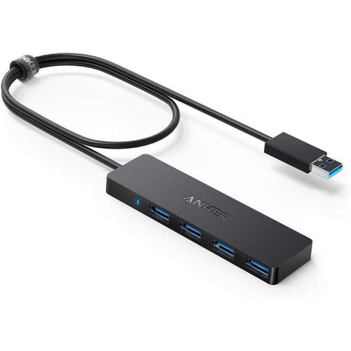 cumpără Adaptor IT Anker 4-Port USB 3.0 Ultra Slim Data Hub, black în Chișinău 