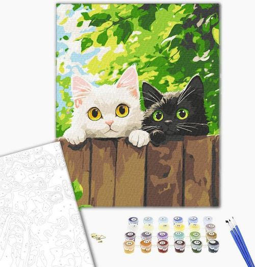 cumpără Tablou pe numere BrushMe KBS0192FC 30x40 сm (fără cutie) Cercetașii pufoși în Chișinău 