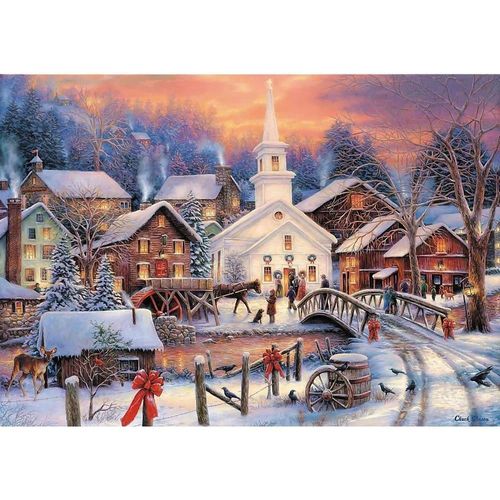 cumpără Puzzle Trefl 10602 Puzzle 1000. Crăciun în Chișinău 