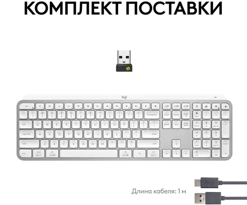 купить Клавиатура Logitech MX Keys S - Pale Grey в Кишинёве 