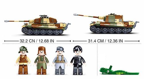 купить Конструктор Sluban B0980 Army (Battle of Budapest) The king tiger в Кишинёве 