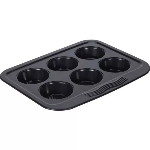 cumpără Formă de copt Cucina 49601 6 cupcakes "Wave" 28X23X3cm, antiaderenta în Chișinău 