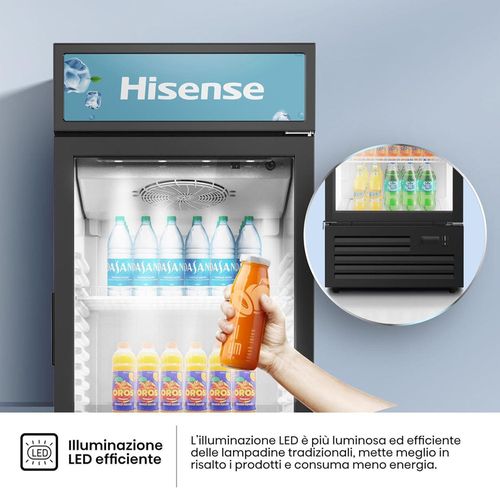 купить Холодильная витрина Hisense CPC381N7ABD в Кишинёве 