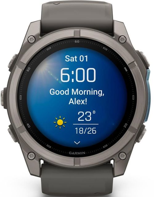 купить Смарт часы Garmin Fenix 9, 51mm, Bare Ti, Pebble Gray Band (010-04763-01) в Кишинёве 