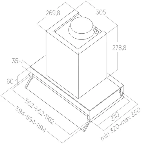 cumpără Hotă Elica BOXIN PLUS IXGL/A/90 (PRF0097796A) în Chișinău 