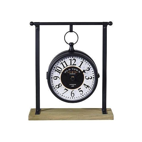 купить Часы Promstore 24699 de masa Pendant, 31x27x10cm, metal, negru в Кишинёве 