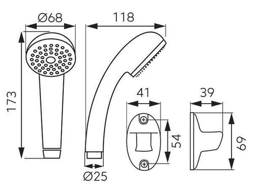 cumpără Set pentru duș Ferro U28B Set telefon dus în Chișinău 