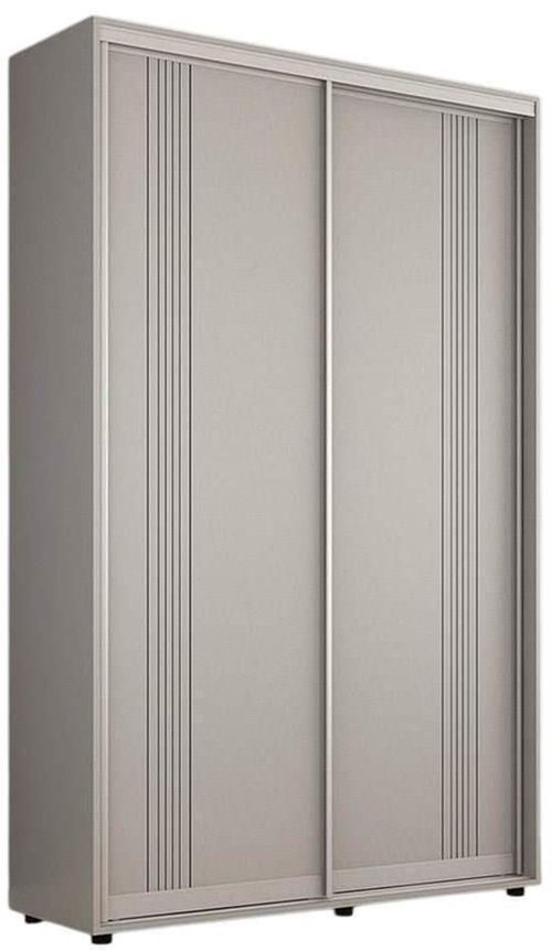 купить Шкаф Mobildor-Lux Compact uși glisante PAL cu ornament linii (170x45x240H cm) Grey в Кишинёве 
