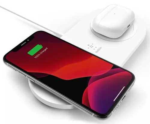 cumpără Încărcător wireless Belkin WIZ008VFWH Dual Pads White în Chișinău 