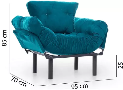 cumpără Fotoliu Trendy Nitta Single-Verde Petrol în Chișinău 