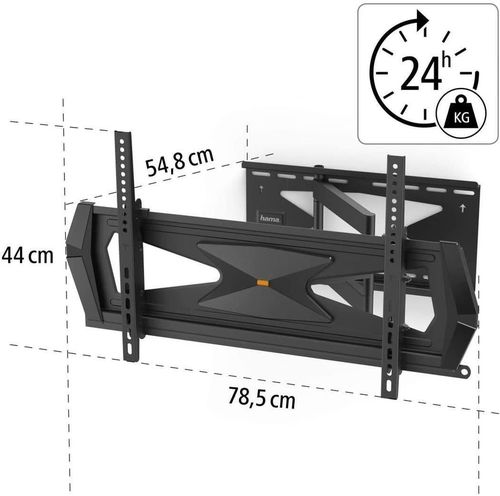 купить Крепление настенное для TV Hama 118075 Fullmotion TV Wall Bracket, 203 cm (80"), 600 x 400, black в Кишинёве 